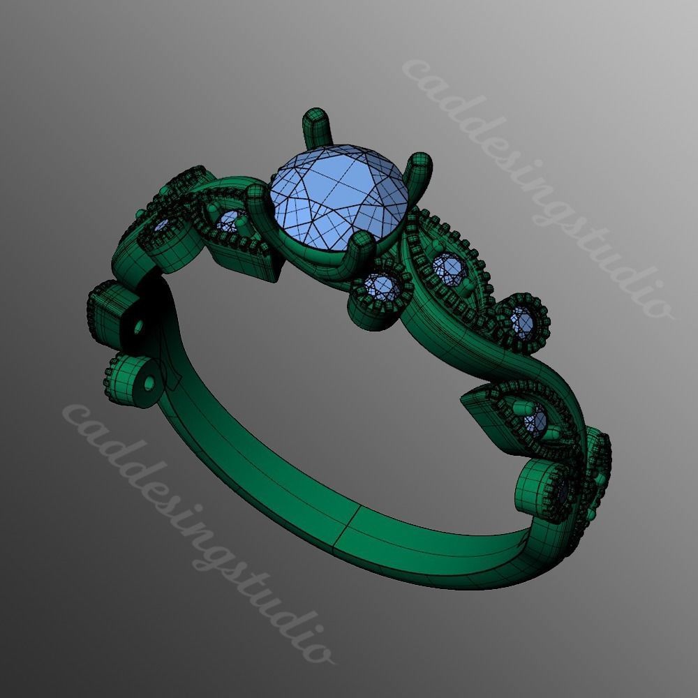 Ring rk139 3D print model_2
