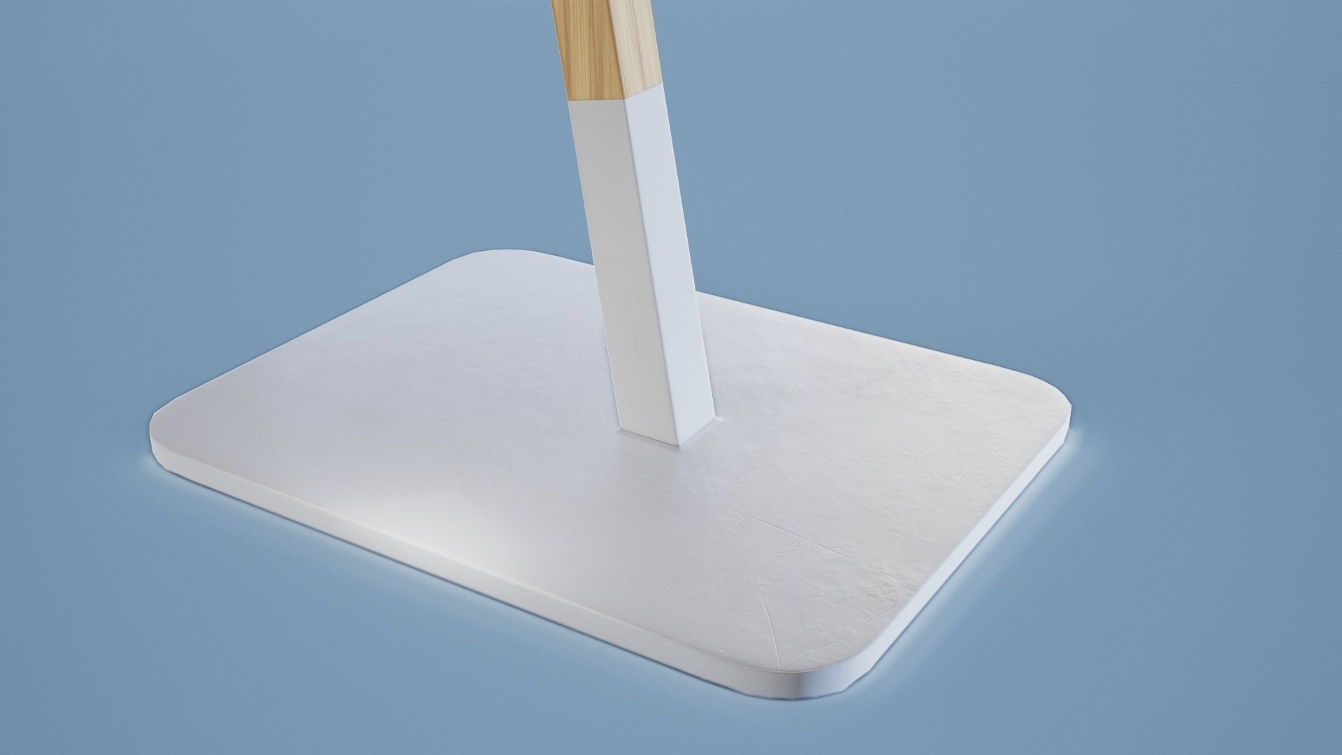 Coat Stand 001 - Wood Low-poly 3D model_3