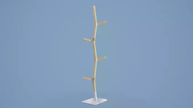 Coat Stand 001 - Wood