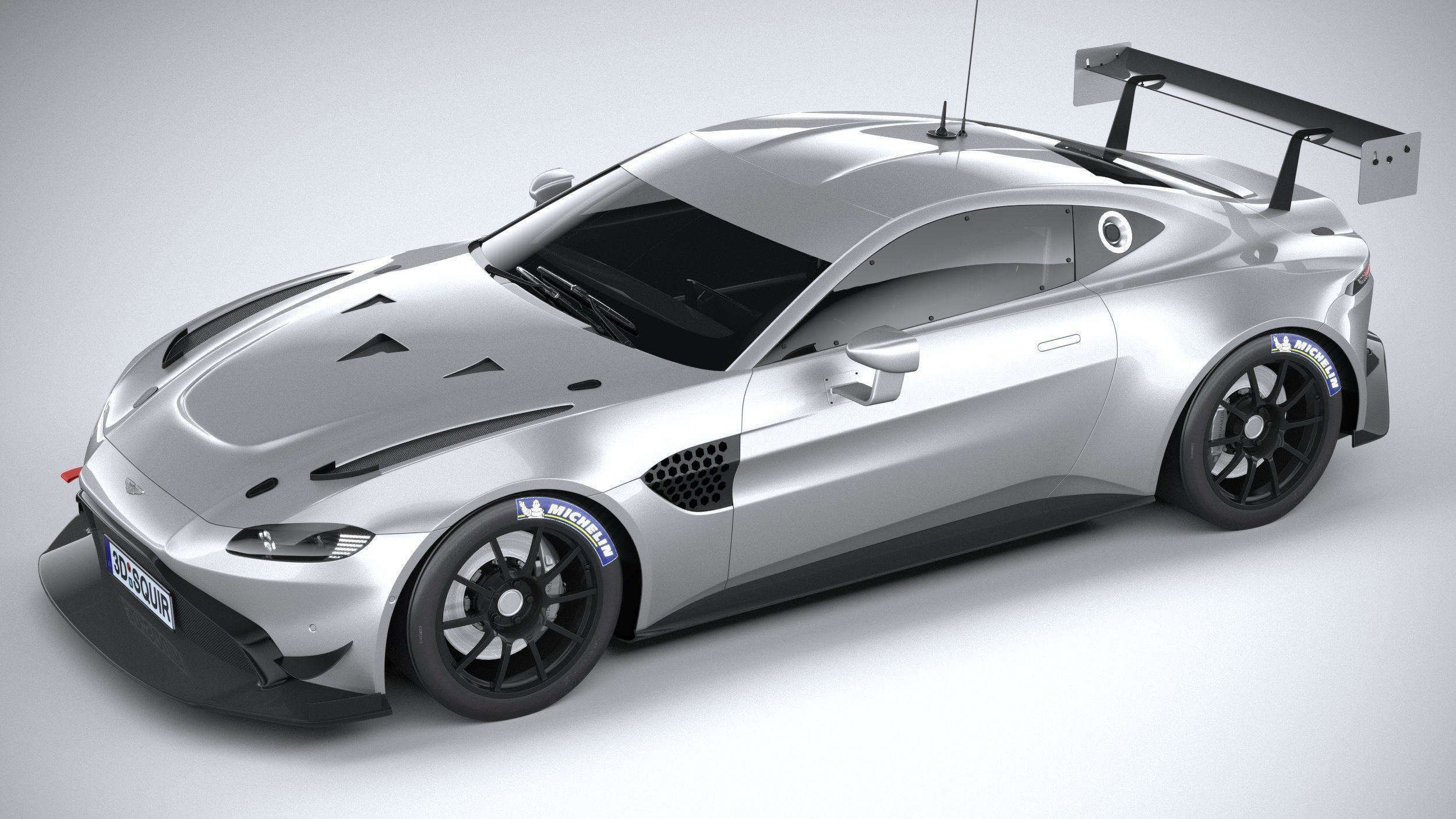 Aston Martin Vantage GT8R 2021 3D model_7