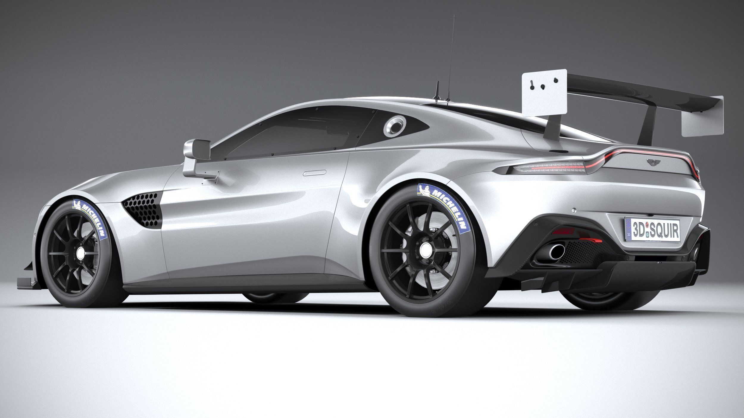 Aston Martin Vantage GT8R 2021 3D model_5