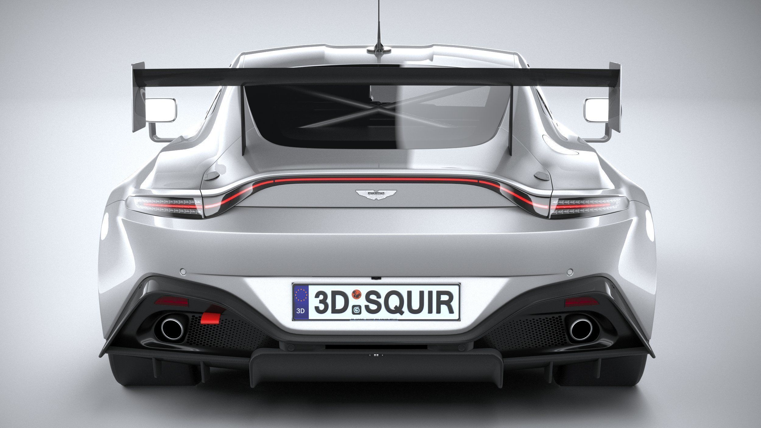 Aston Martin Vantage GT8R 2021 3D model_4