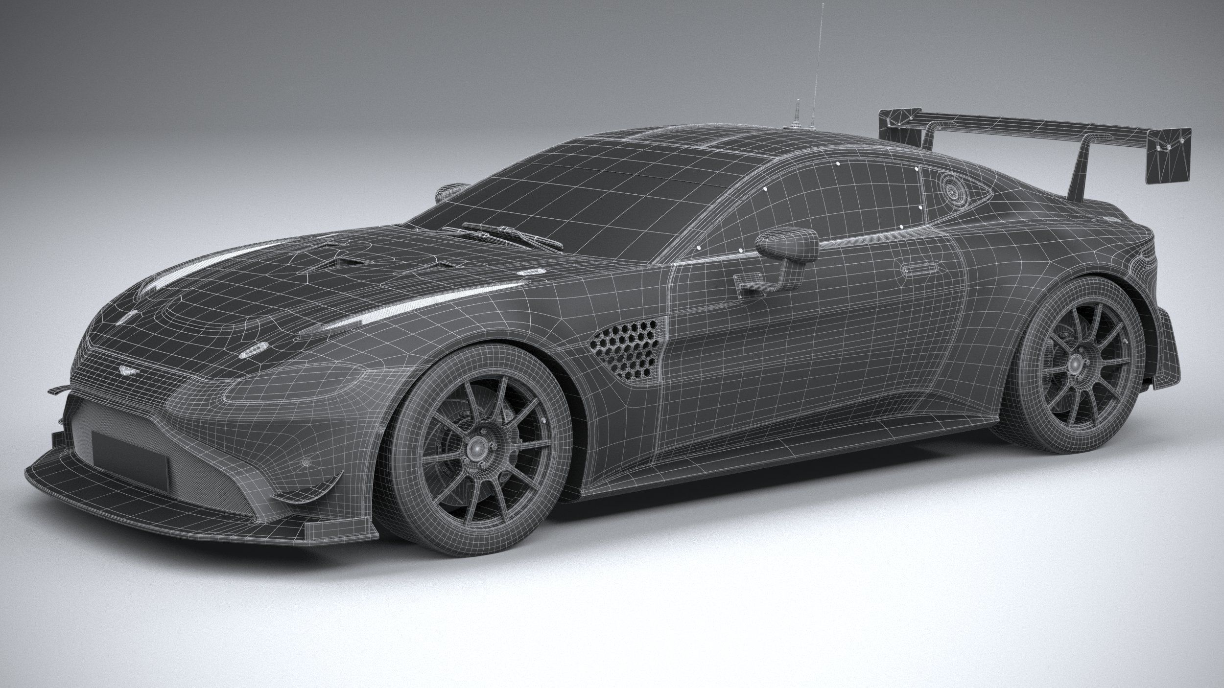 Aston Martin Vantage GT8R 2021 3D model_28