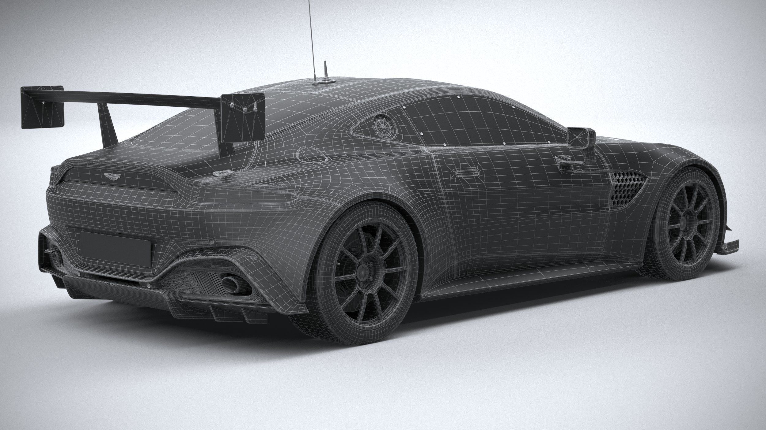 Aston Martin Vantage GT8R 2021 3D model_29