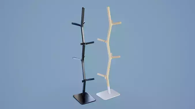 Coat Stand 001 3D Model Collection