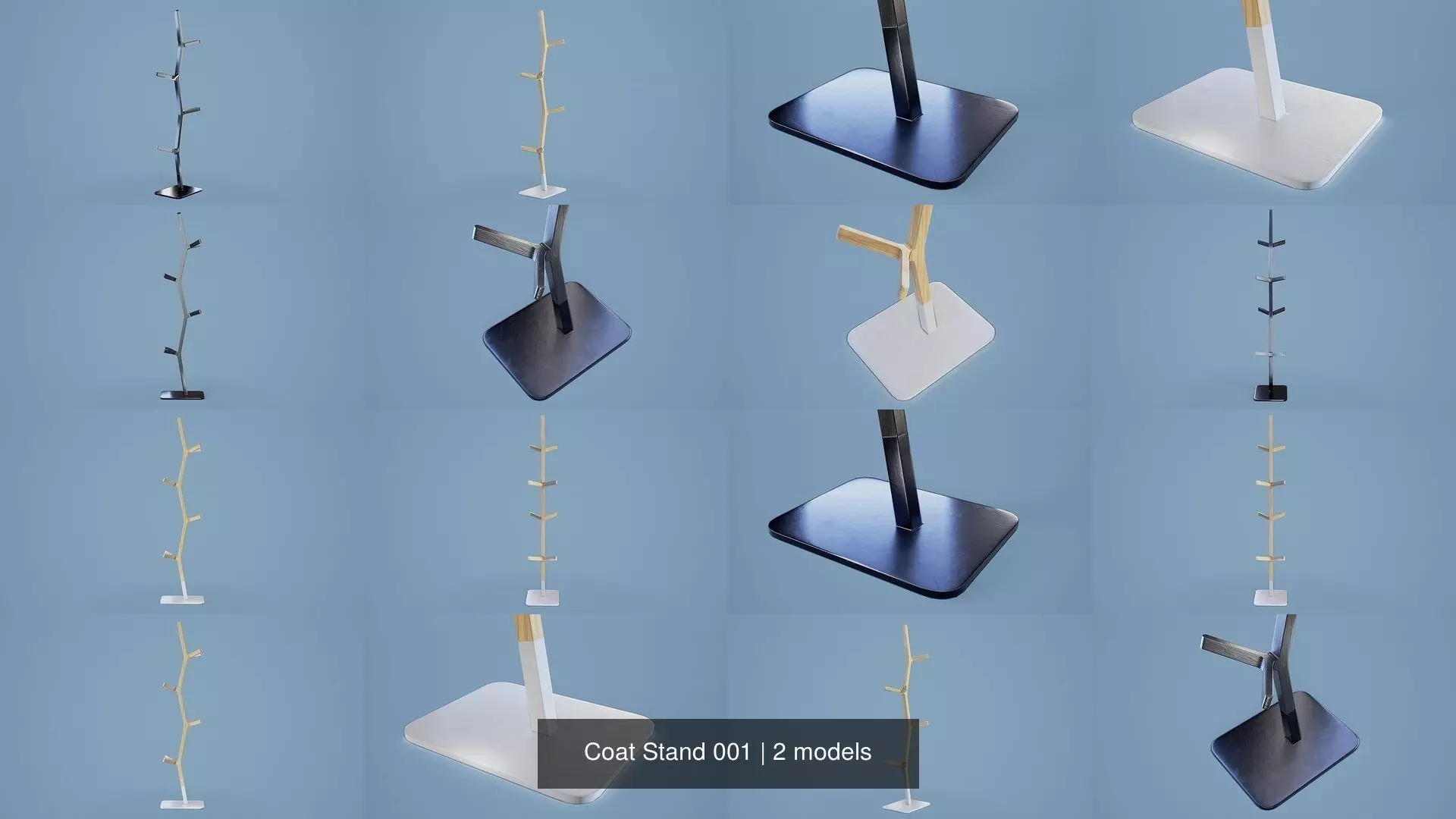 Coat Stand 001 3D Model Collection_1