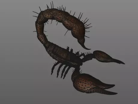 giant scorpion with 9 animations Low-poly 3D model_0