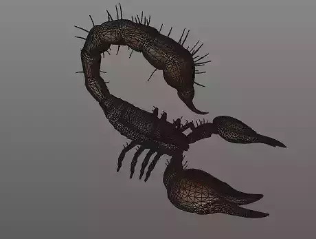 giant scorpion with 9 animations