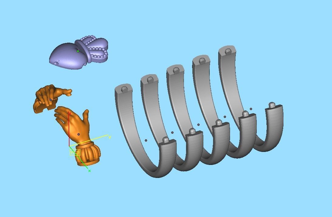 Claddagh Ring TwoTone Unique design ring 3dmodel 3D print model_38