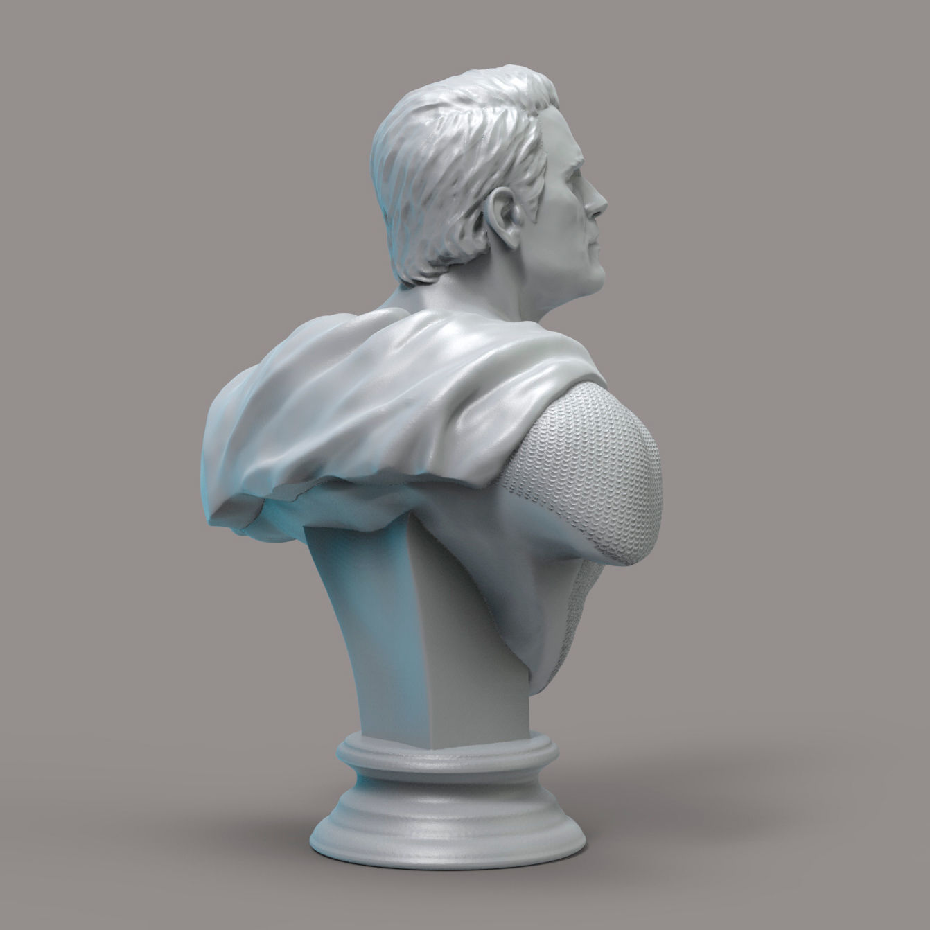 Superman bust 3D print model_4