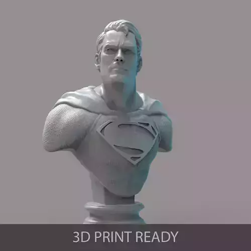 Superman bust 3D print model
