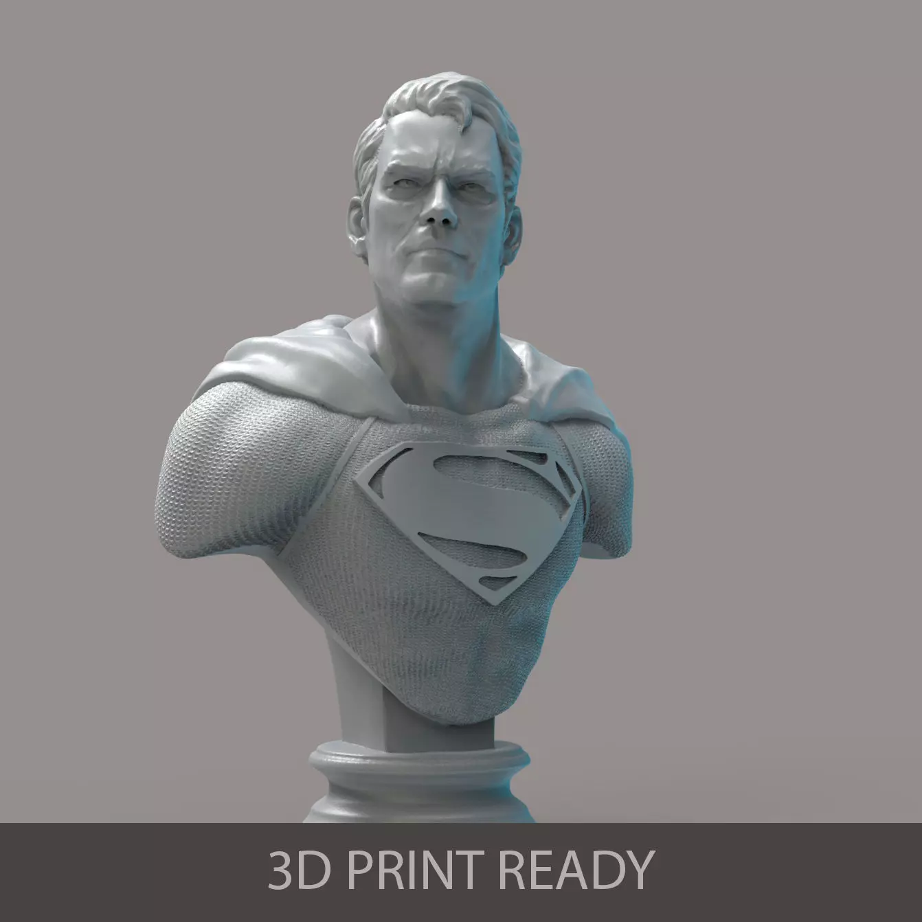 Superman bust 3D print model_0