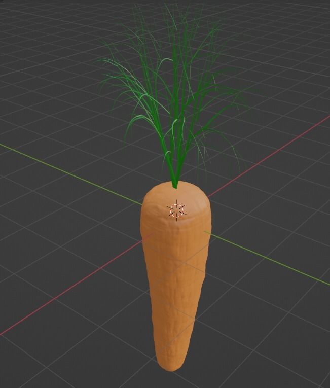 High PolyCarrot Free 3D model_3