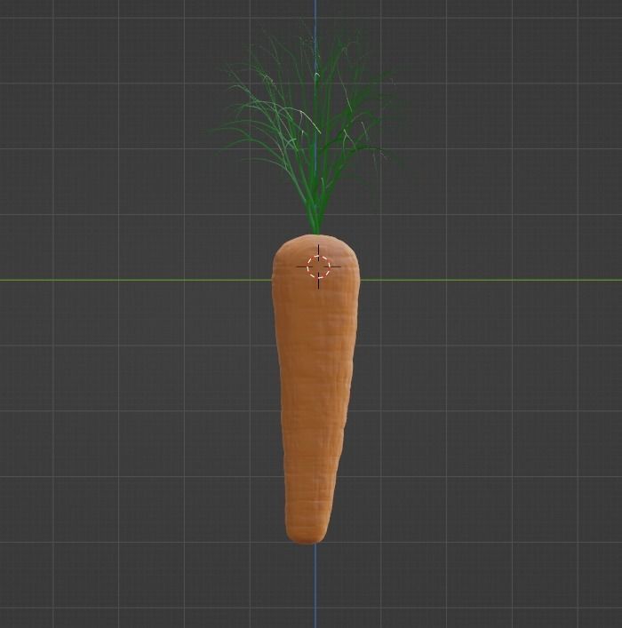 High PolyCarrot Free 3D model_1