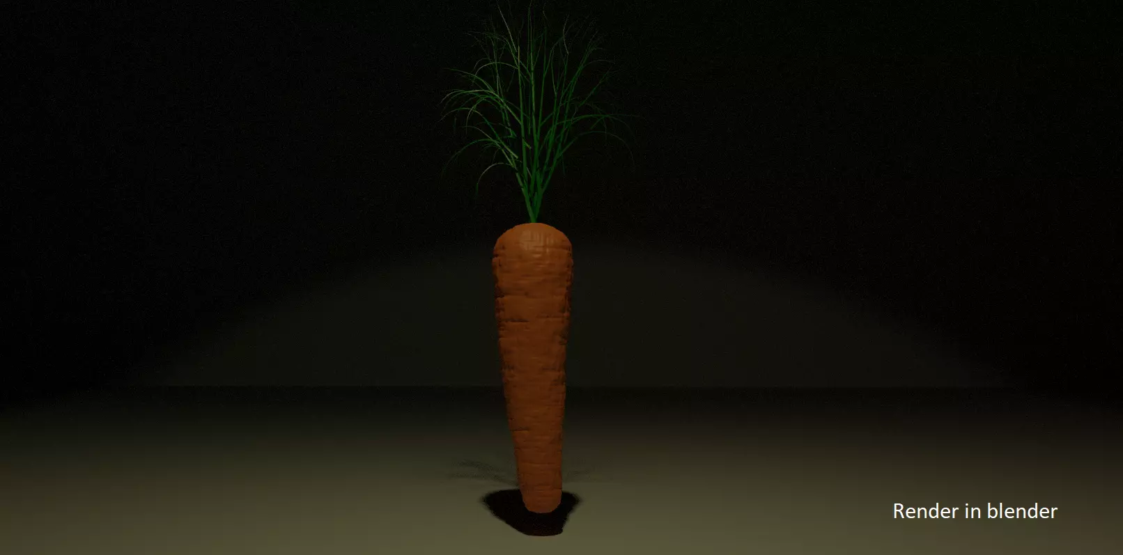 High PolyCarrot Free 3D model_0
