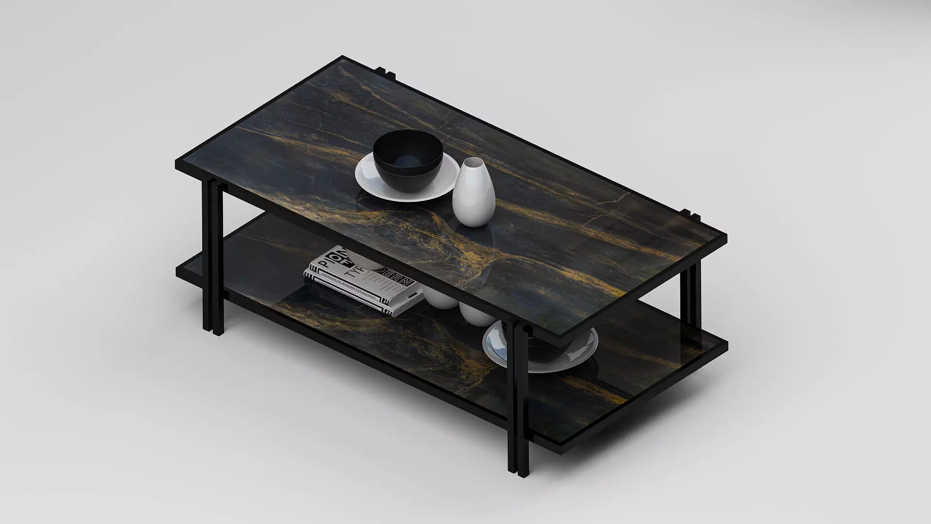 COFEE TABLE SET free 3D model | CGTrader