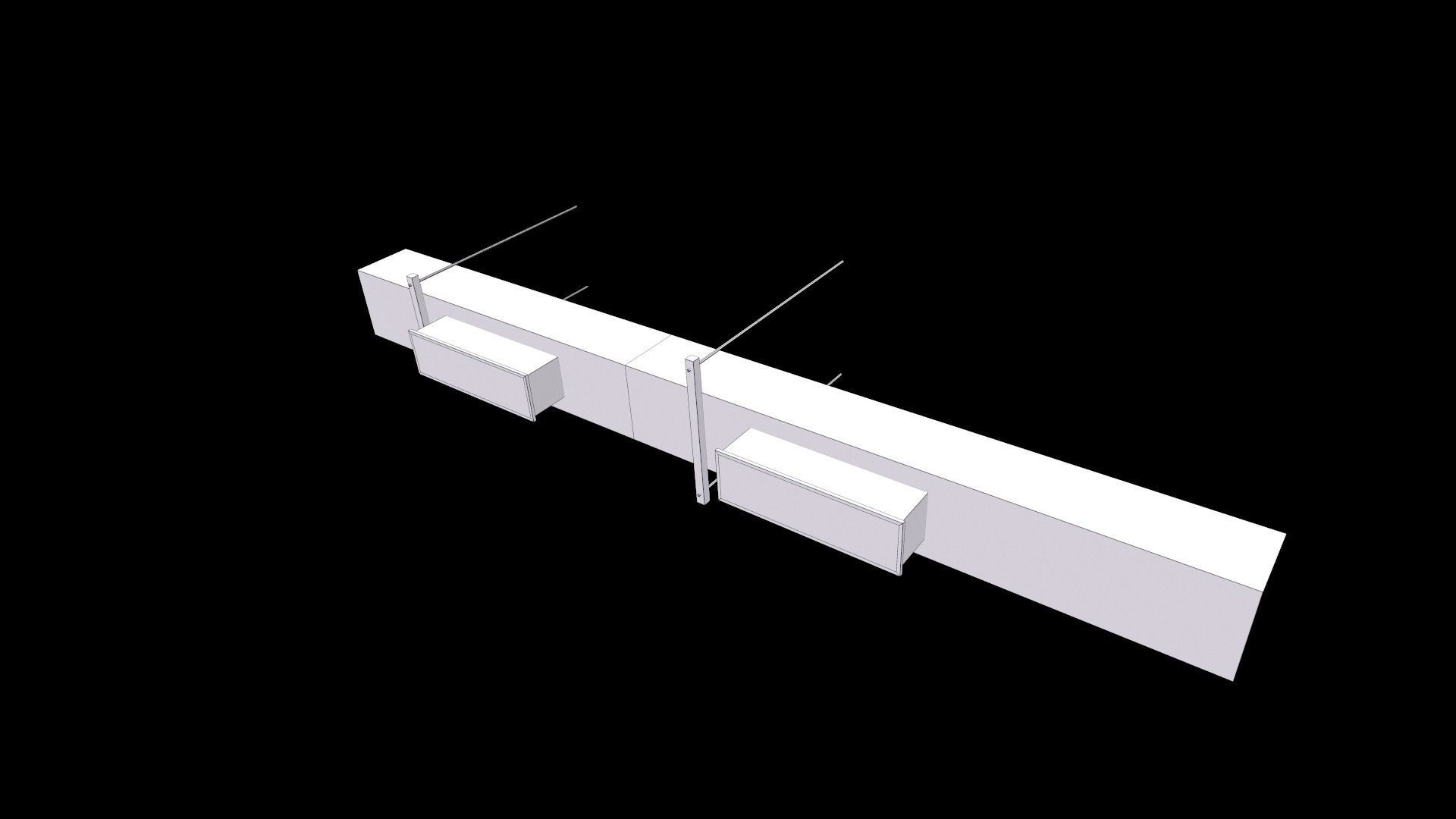 AC Duct Low-poly 3D model_10