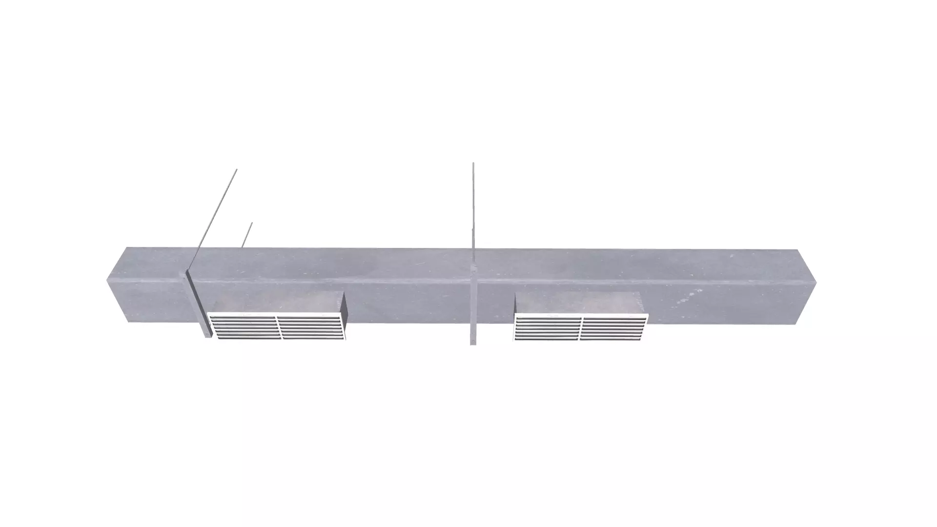 AC Duct Low-poly 3D model_0