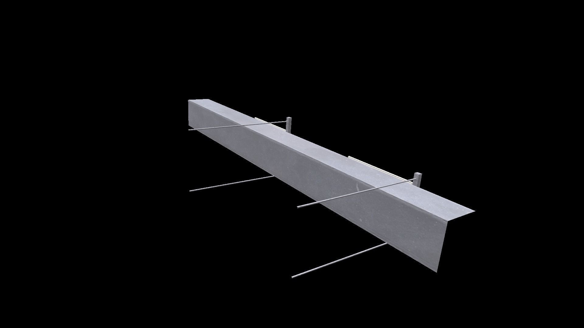 AC Duct Low-poly 3D model_6