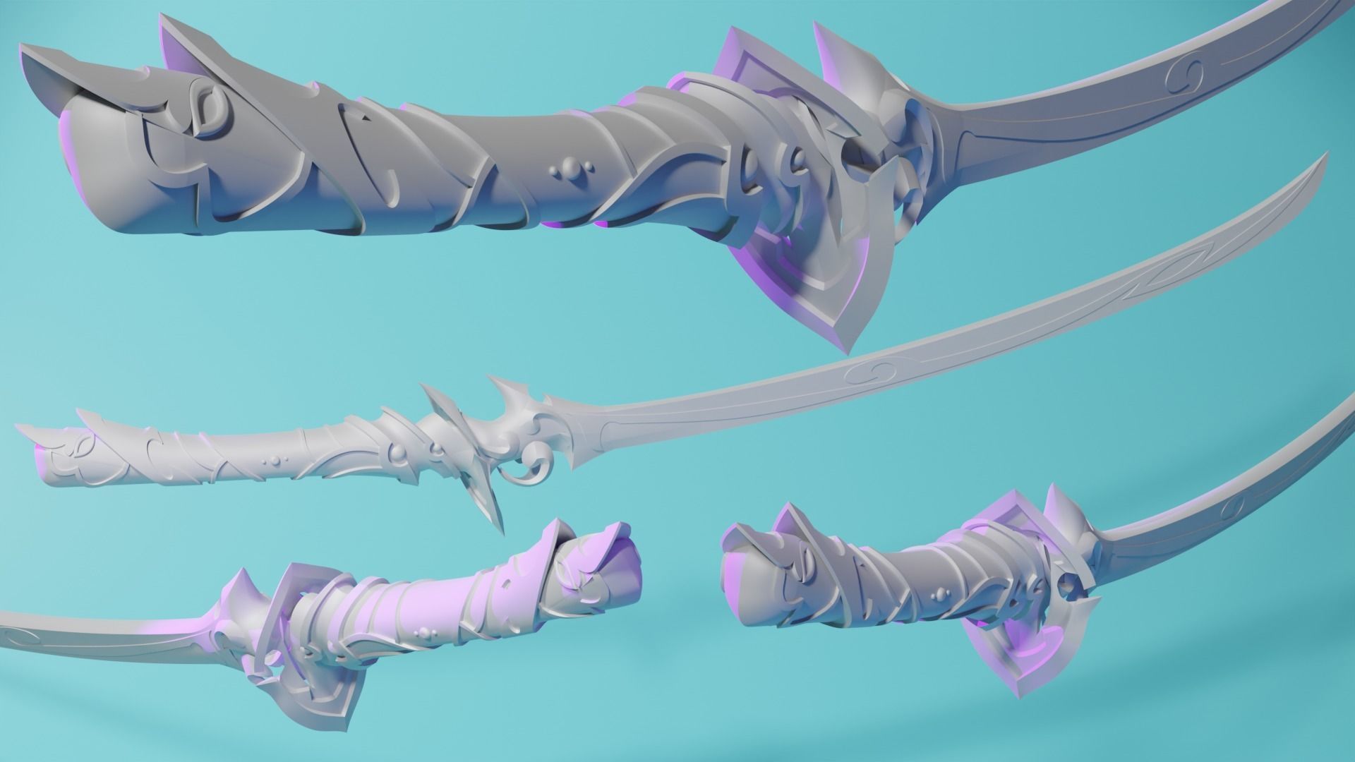 Raiden Shogun Musou no Hitotachi Ultimate Sword  3D print model_1