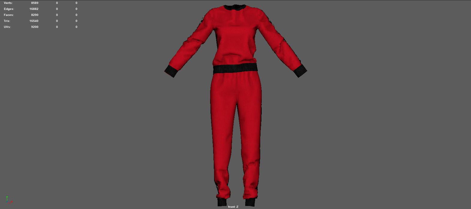 SPORT SUIT 2 Low-poly 3D model_18