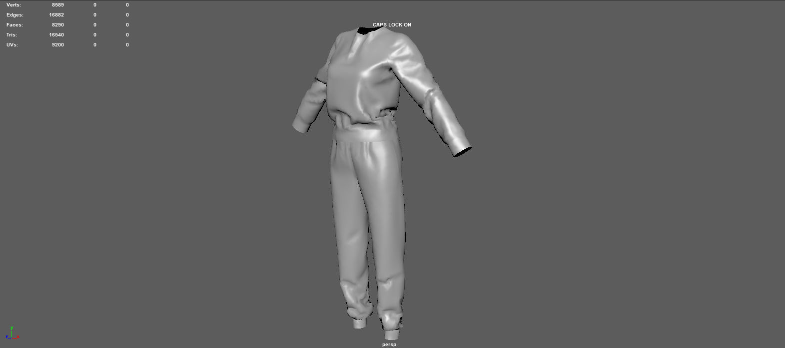 SPORT SUIT 2 Low-poly 3D model_11