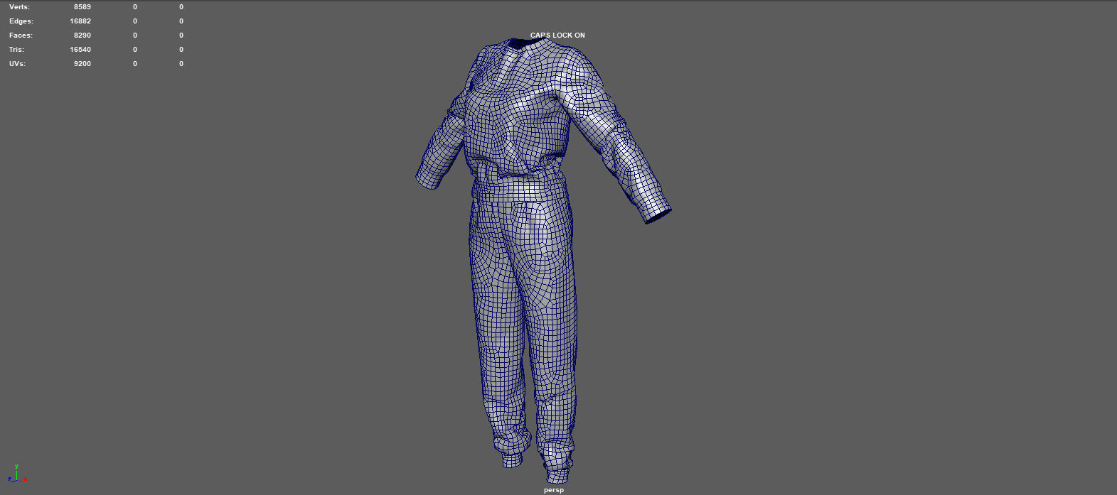 SPORT SUIT 2 Low-poly 3D model_12