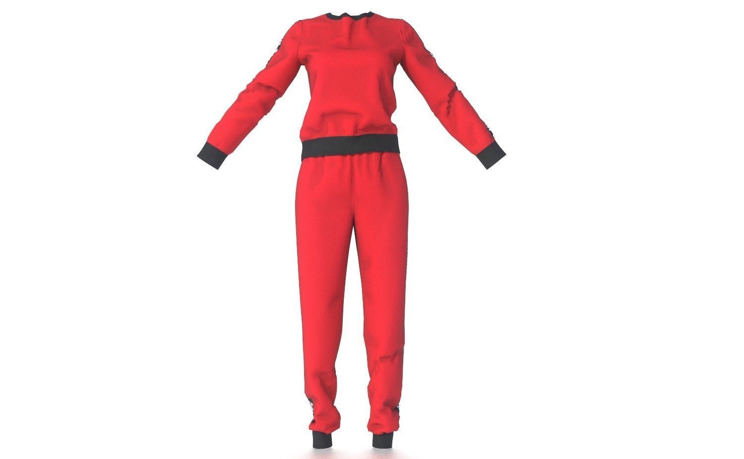SPORT SUIT 2 Low-poly 3D model_6