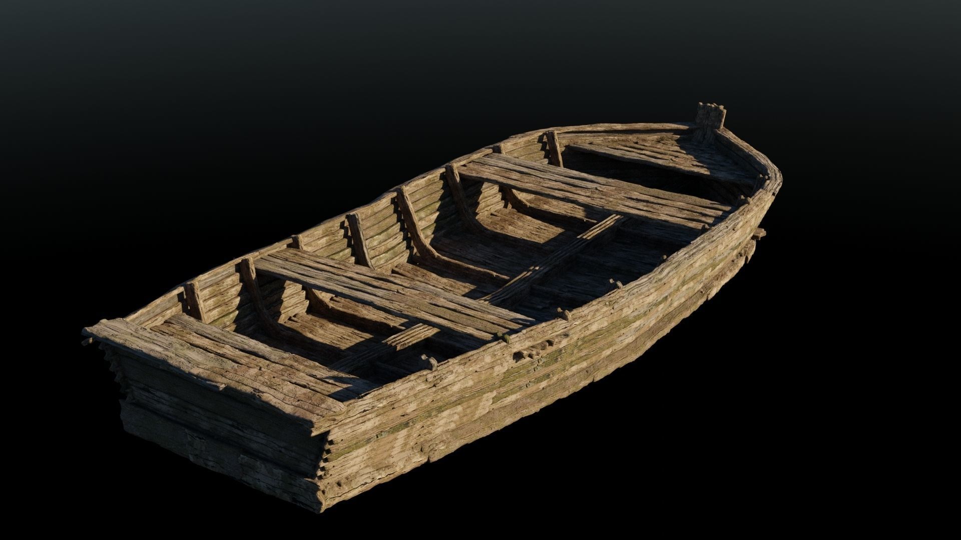 Dock and Boat 3D model_2