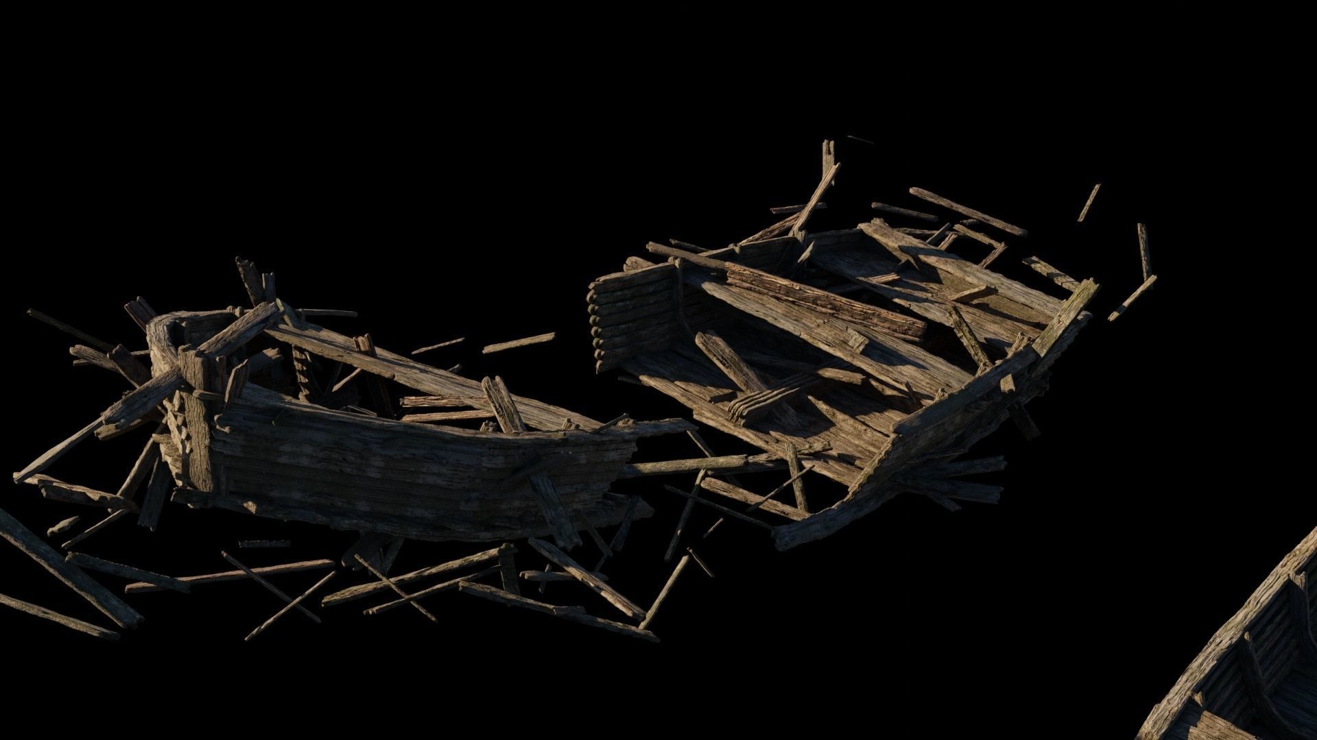 Dock and Boat 3D model_9