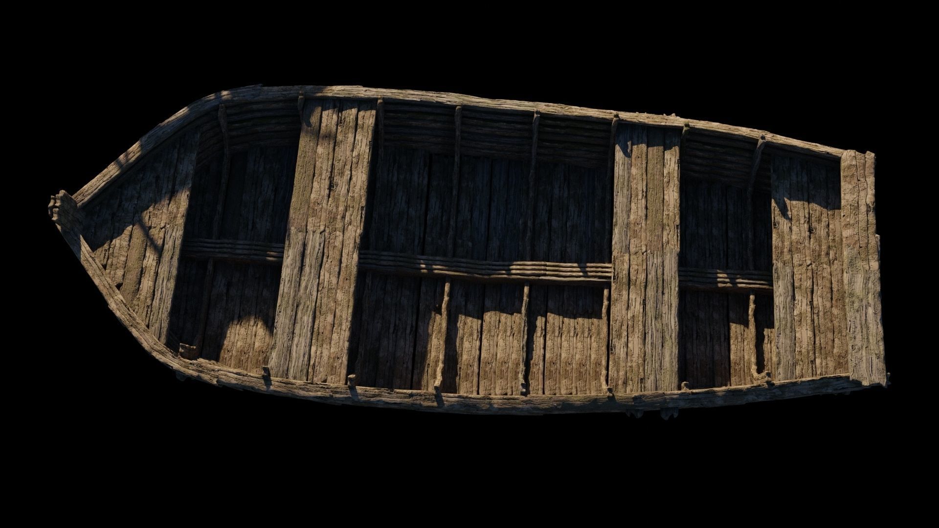 Dock and Boat 3D model_7