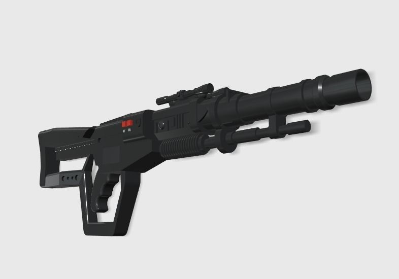 Krrsantan Rifle 3D print model_2
