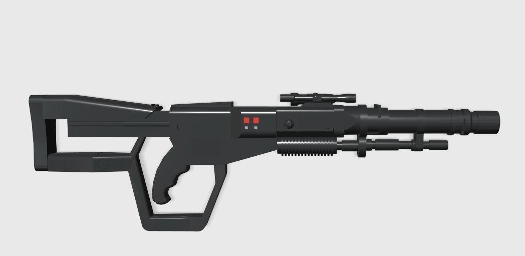 Krrsantan Rifle 3D print model_1