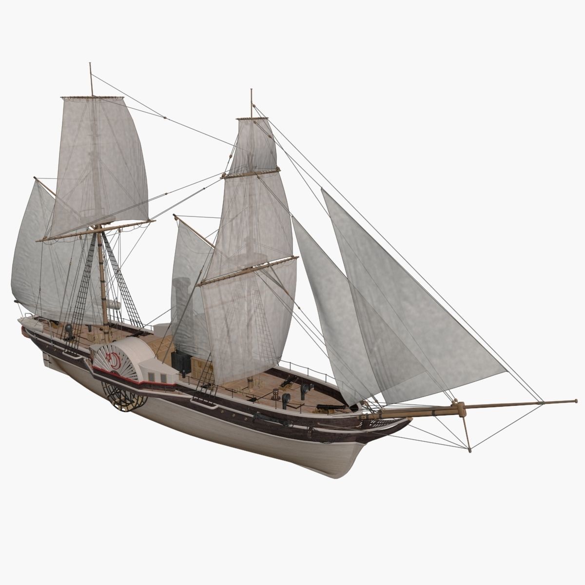 Pervaz-i Bahri Low-poly 3D model_0