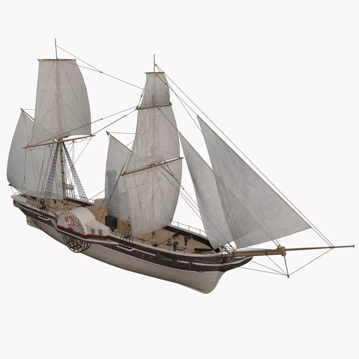 Pervaz-i Bahri Low-poly 3D model_0