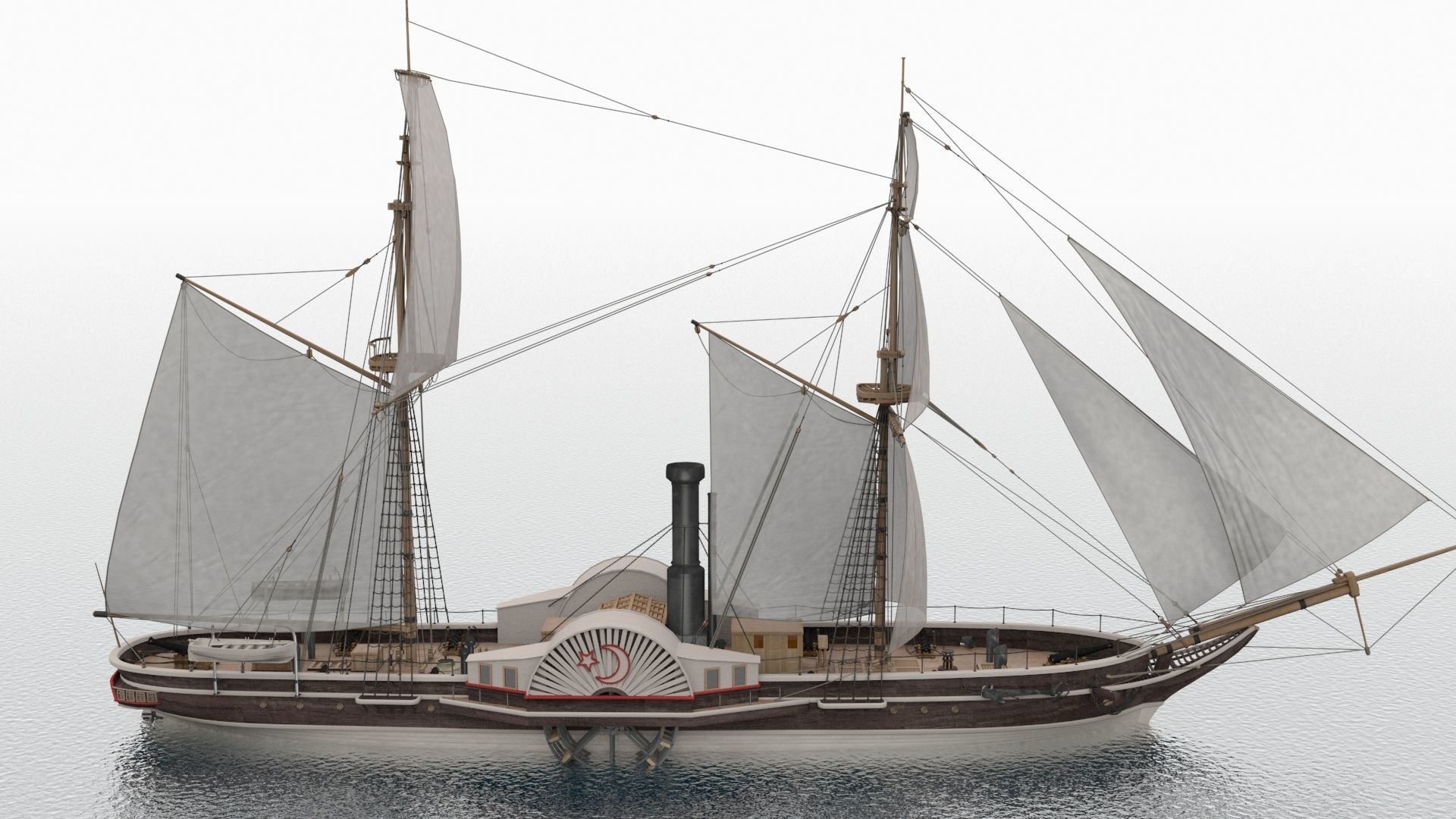 Pervaz-i Bahri Low-poly 3D model_2