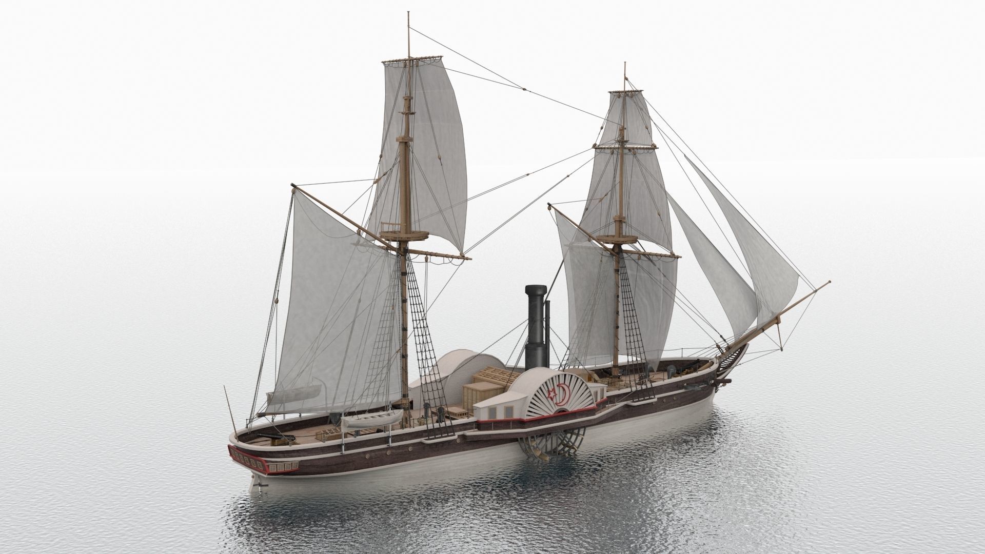 Pervaz-i Bahri Low-poly 3D model_3