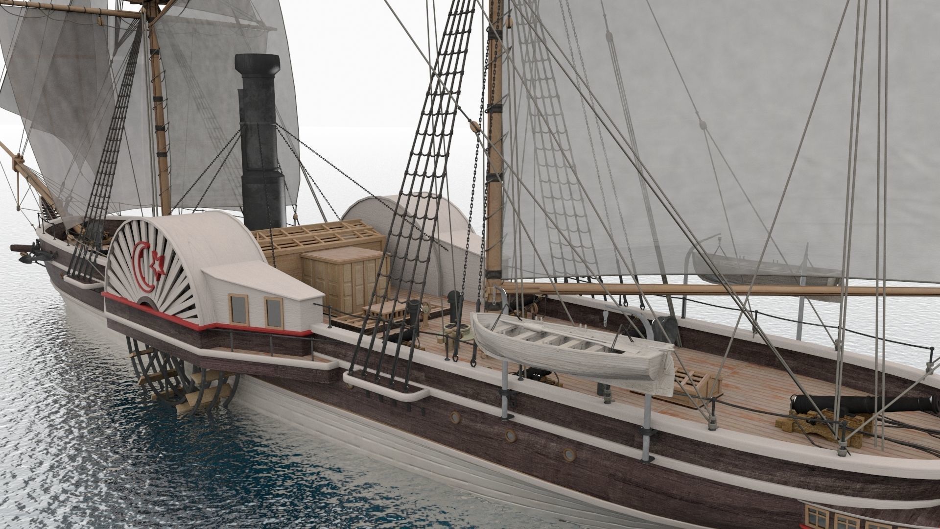 Pervaz-i Bahri Low-poly 3D model_6