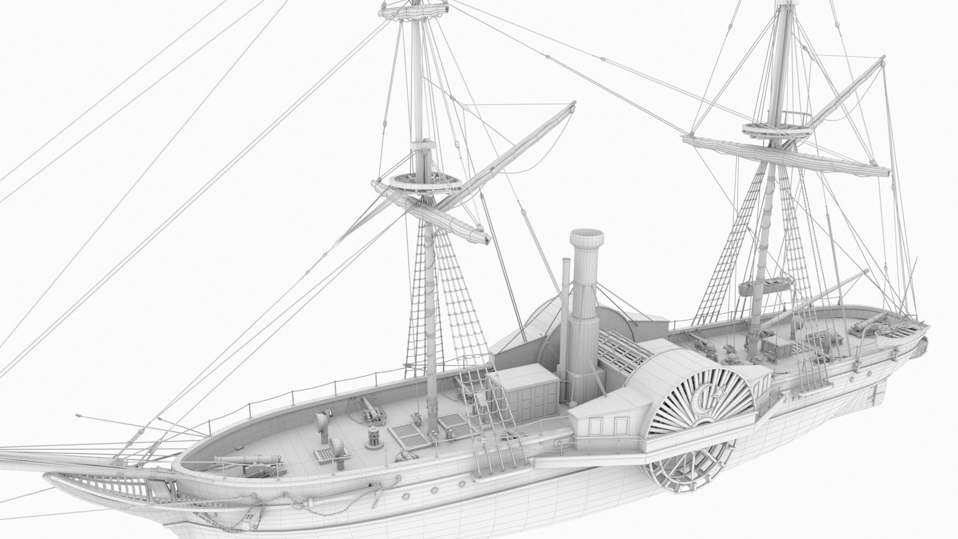 Pervaz-i Bahri Low-poly 3D model_8