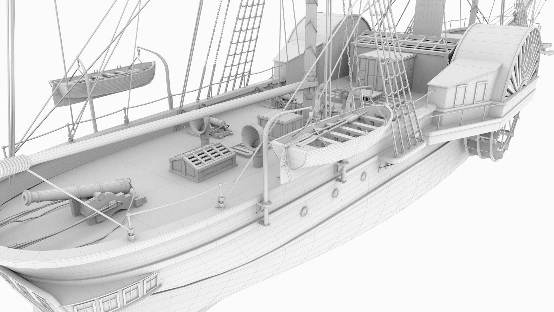 Pervaz-i Bahri Low-poly 3D model_9