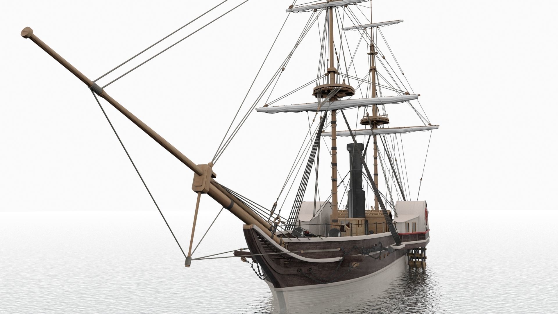 Pervaz-i Bahri Low-poly 3D model_5