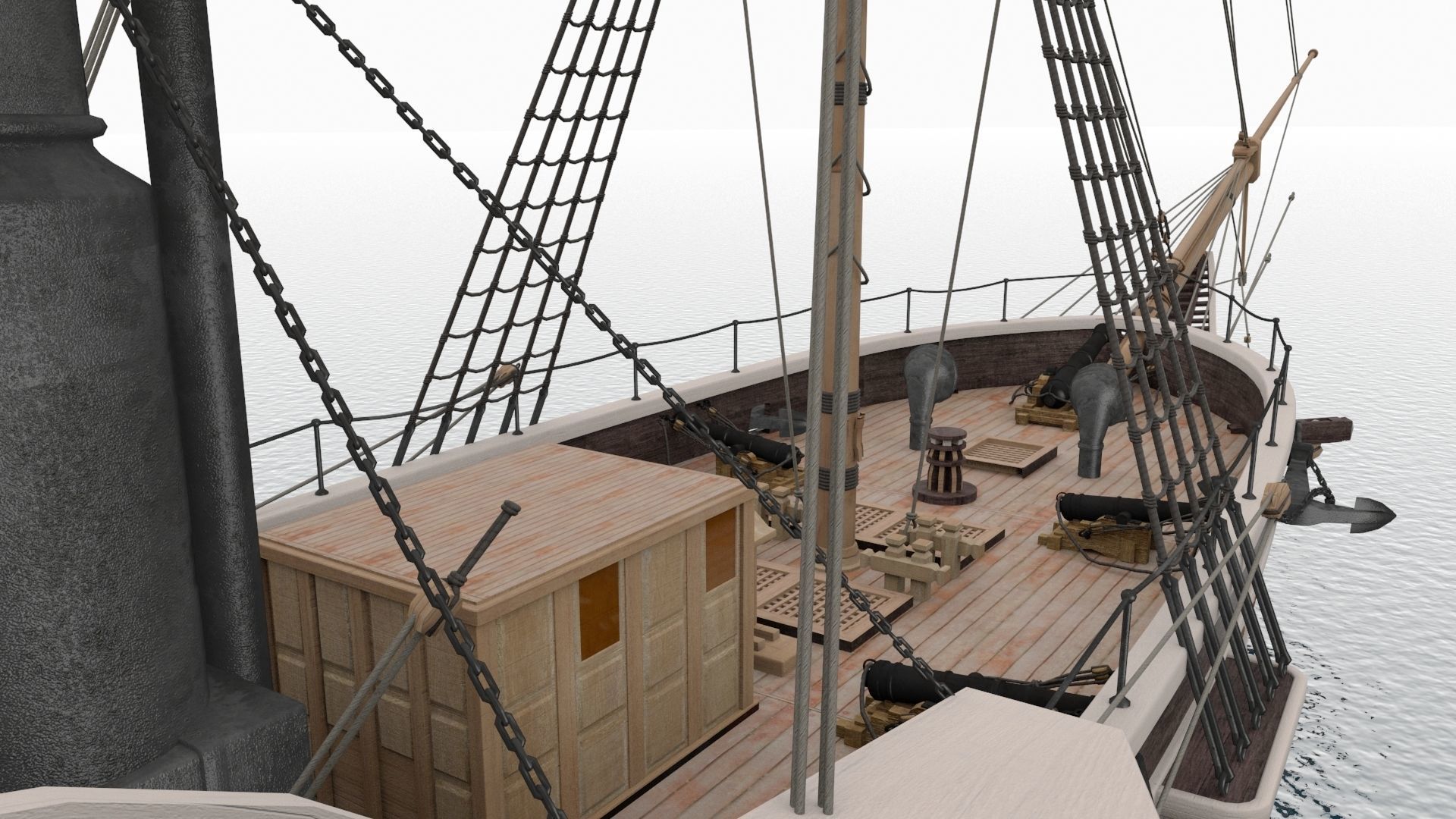 Pervaz-i Bahri Low-poly 3D model_7