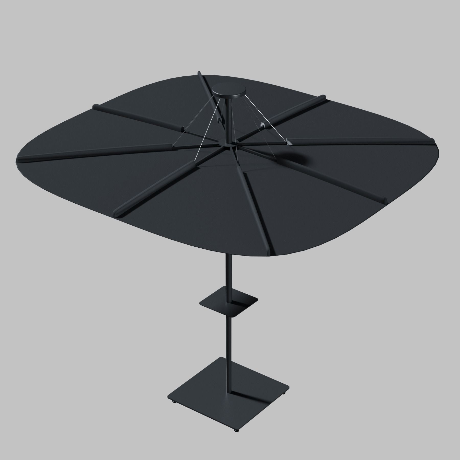 Infina UX garden parasol 3D model_14
