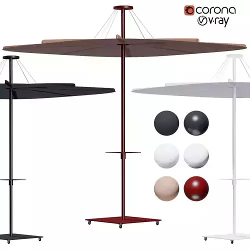 Infina UX garden parasol 3D model