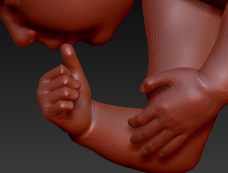 FETUS NEW BORN BABY 3D print model_4