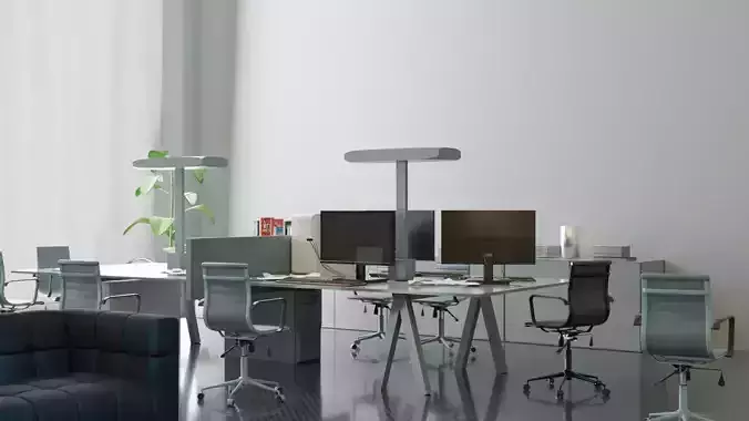 Modern 3D Office Room