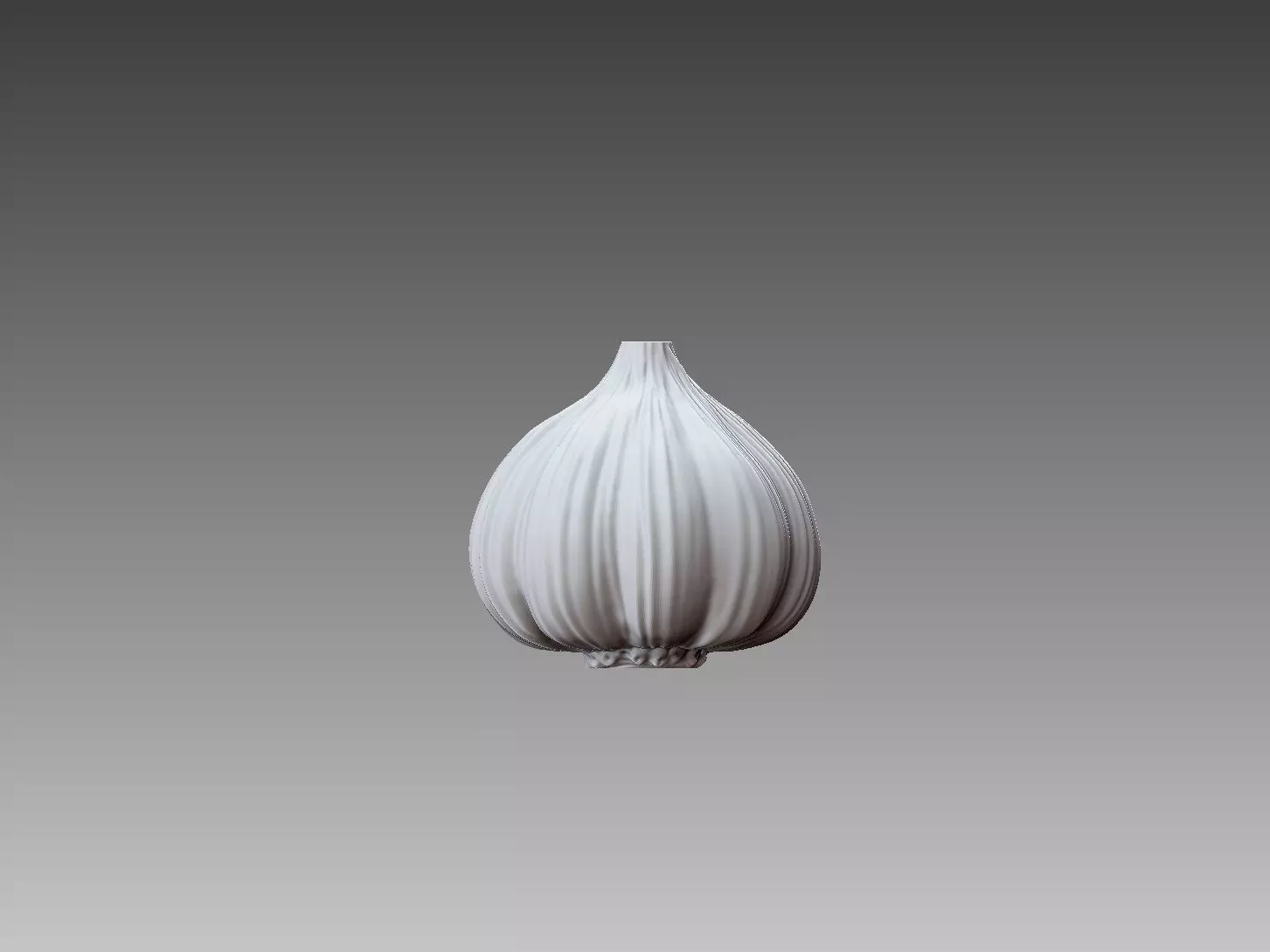 garlic 3D model bulb 3D print model_0
