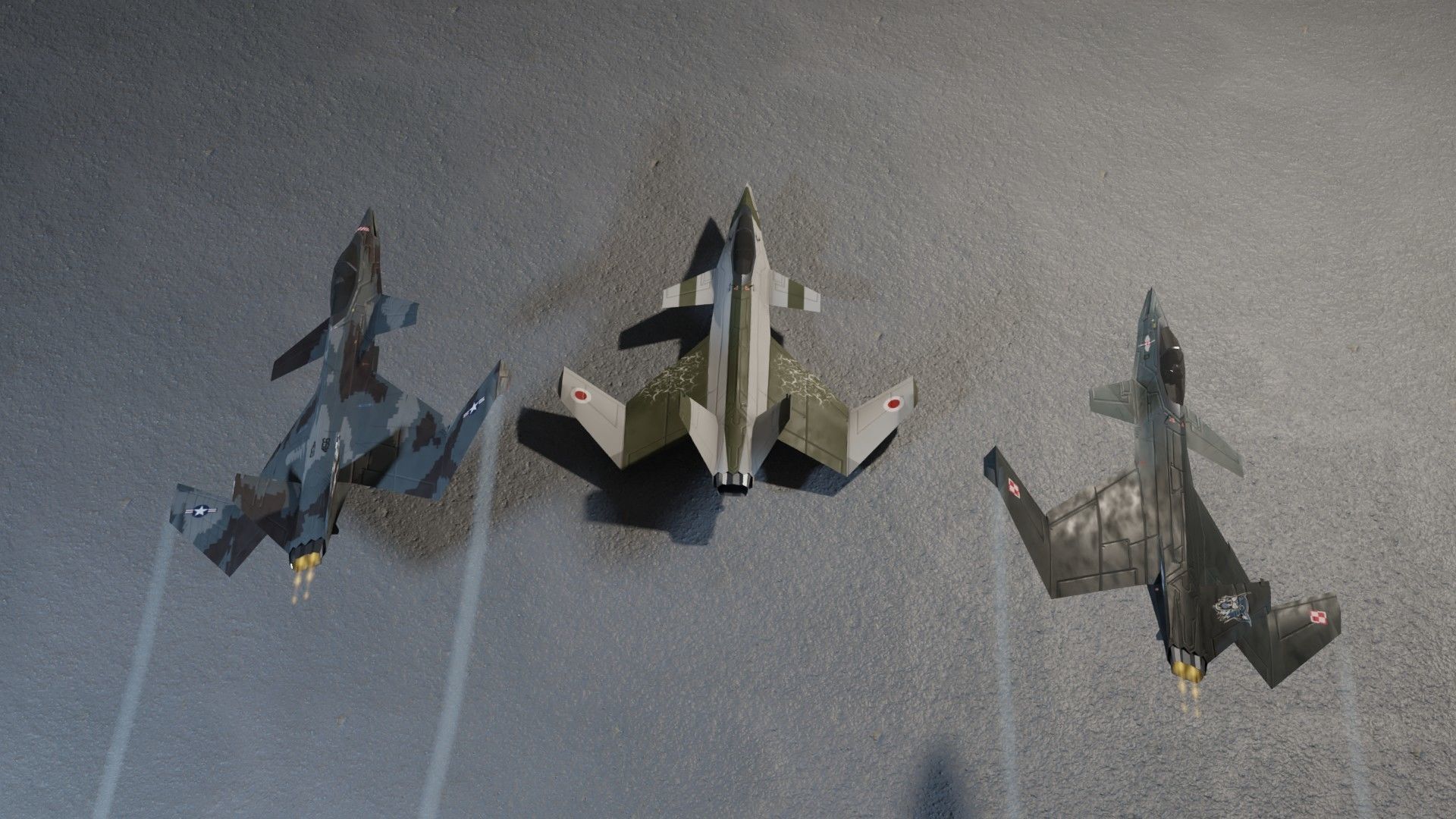 A90 Sanda concept jet fighter Low-poly 3D model_2