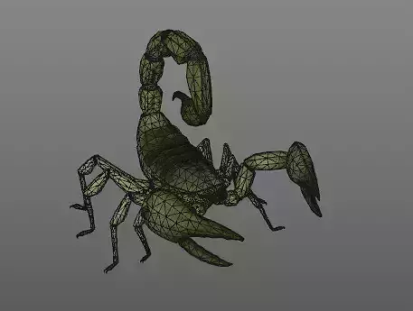 sasori scorpion with 5 animations