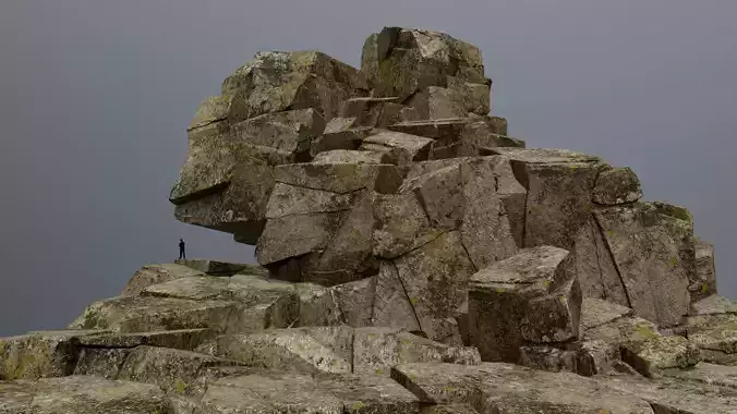 rocks rock Low-poly 3D model